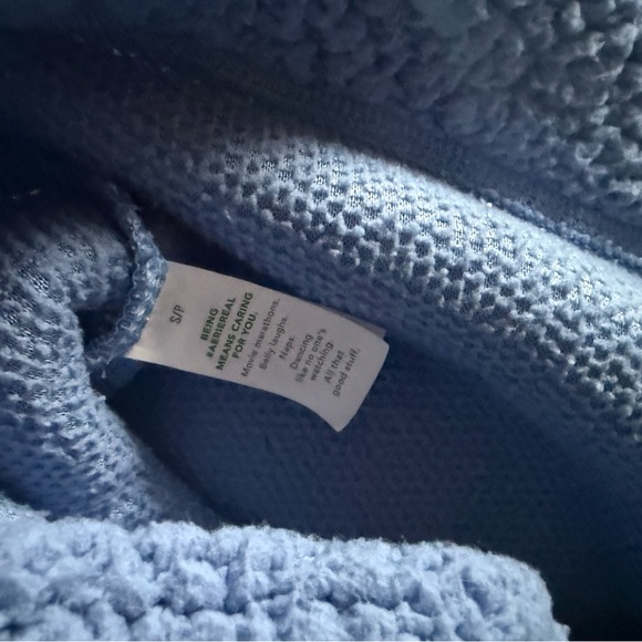 Aerie Women’s Sherpa Fleece Quarter Zip Sweatshirt Size Small - Picture 4 of 5